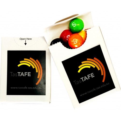 Flip Lid Cardboard Box with Skittles 25g